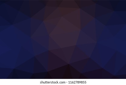 Dark Blue, Red vector hexagon mosaic cover. A vague abstract illustration with gradient. The template can be used as a background for cell phones.