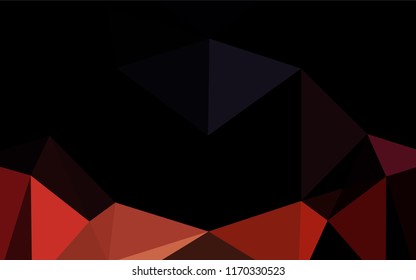 Dark Blue, Red vector hexagon mosaic texture. Shining colored illustration in a Brand new style. The best triangular design for your business.