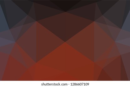 Dark Blue, Red vector hexagon mosaic cover. Modern geometrical abstract illustration with gradient. A completely new design for your business.
