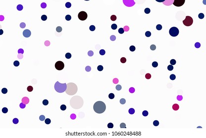 Dark Blue, Red vector illustration which consist of circles. Dotted gradient design for your business. Creative geometric background in halftone style with colored spots.