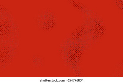 Dark Blue, Red vector illustration which consist of circles. Dotted gradient design for your business. Creative geometric background in halftone style with colored spots.