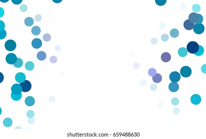 Dark Blue, Red vector illustration which consist of circles. Dotted gradient design for your business. Creative geometric background in halftone style with colored spots.
