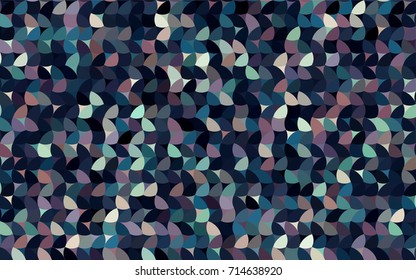 Dark Blue, Red vector illustration which consist of circles. Dotted gradient design for your business. Creative geometric background in halftone style with colored spots.