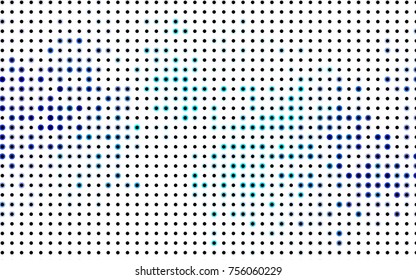 Dark Blue, Red vector illustration which consist of circles. Dotted gradient design for your business. Creative geometric background in halftone style with colored spots.