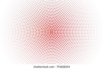 Dark Blue, Red vector illustration which consist of circles. Dotted gradient design for your business. Creative geometric background in halftone style with colored spots.