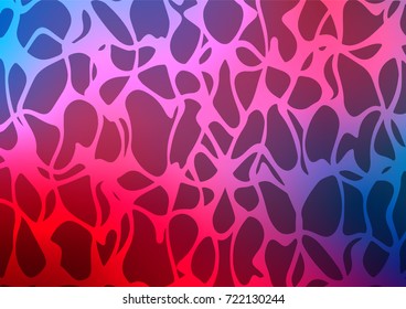 Dark Blue, Red vector indian curved texture. A completely new color illustration in doodle style. The elegant pattern can be used as a part of a brand book.