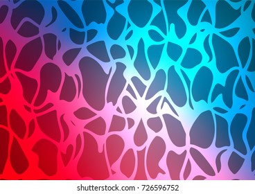 Dark Blue, Red vector indian curved background. Modern geometrical abstract illustration with doodles. The doodle design can be used for your web site.