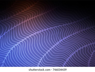 Dark Blue, Red vector indian curved texture. Colorful illustration in abstract style with doodles. A completely new design for your business.