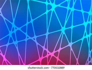 Dark Blue, Red vector indian curved pattern. Glitter abstract illustration with doodles and Zen tangles. Hand painted design for web, wrapping, wallpaper.