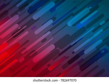 Dark Blue, Red vector indian curved template. Blurred decorative design in Indian style with Zen tangles. The elegant pattern can be used as a part of a brand book.