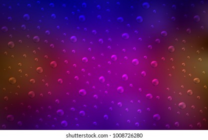 Dark Blue, Red vector layout with circle shapes. Abstract illustration with colored bubbles in nature style. Completely new template for your brand book.