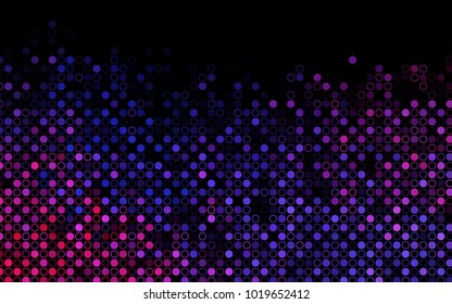 Dark Blue, Red vector  layout with circle shapes. Modern abstract illustration with colorful water drops. Pattern can be used as texture of water, rain drops.
