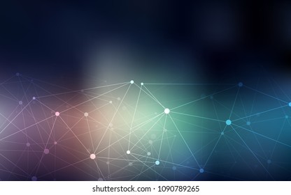 Dark Blue, Red vector layout with circles, lines. Modern abstract colorful illustration with spheres and lines. New design for ad, poster, banner of your website.