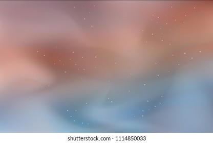 Dark Blue, Red vector layout with cosmic stars. Modern abstract illustration with Big Dipper stars. Template for cosmic backgrounds.