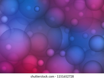 Dark Blue, Red vector layout with circle shapes. Illustration with set of shining colorful abstract circles. Beautiful design for your business natural advert.