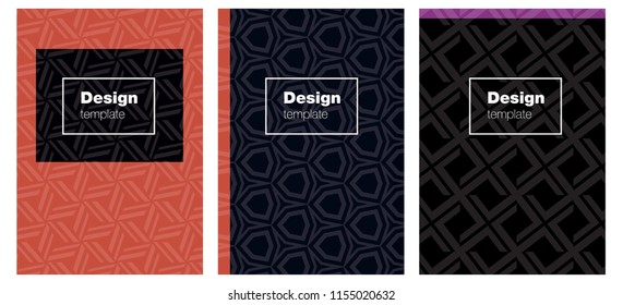 Dark Blue, Red vector layout for Leaflets. Glitter abstract design concept with text box. Pattern notebooks, journals.
