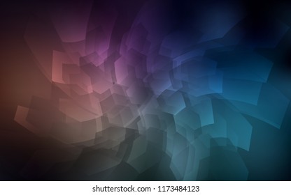 Dark Blue, Red vector layout with hexagonal shapes. White background with colorful hexagons. Pattern for texture of wallpapers.