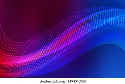 Dark Blue, Red vector layout with circles, lines. Modern abstract colorful illustration with spheres and lines. Pattern for ads, leaflets.