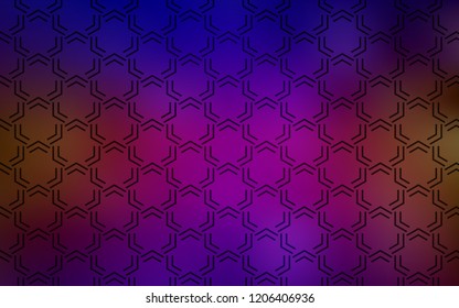 Dark Blue, Red vector layout with flat lines. Lines on blurred abstract background with gradient. Pattern for your busines websites.
