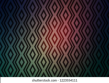Dark Blue, Red vector layout with lines, rectangle. Colorful decorative design in simple style with lines, rhombuses. Backdrop for TV commercials.