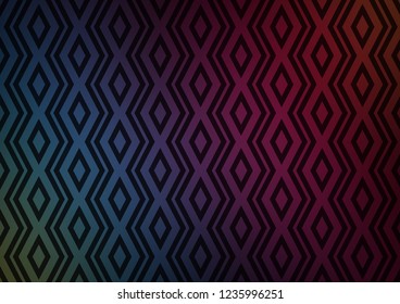 Dark Blue, Red vector layout with lines, rectangle. Shining colorful illustration with lines, rectangles. Best design for your ad, poster, banner.