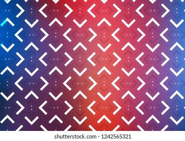 Dark Blue, Red vector layout with flat lines. Lines on blurred abstract background with gradient. The pattern can be used as ads, poster, banner for commercial.