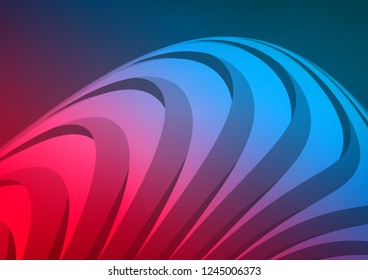 Dark Blue, Red vector layout with flat lines. Lines on blurred abstract background with gradient. The pattern can be used as ads, poster, banner for commercial.