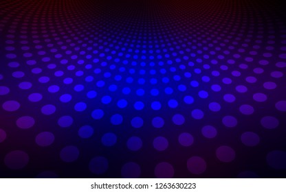 Dark Blue, Red vector layout with circle shapes. Glitter abstract illustration with blurred drops of rain. Completely new template for your brand book.