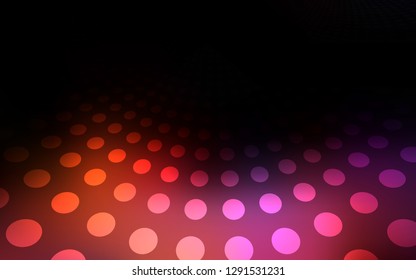 Dark Blue, Red vector layout with circle shapes. Blurred decorative design in abstract style with bubbles. New design for ad, poster, banner of your website.