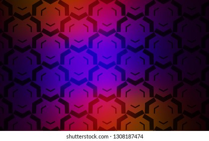 Dark Blue, Red vector layout with wry lines. Modern gradient abstract illustration with bandy lines. Abstract style for your business design.