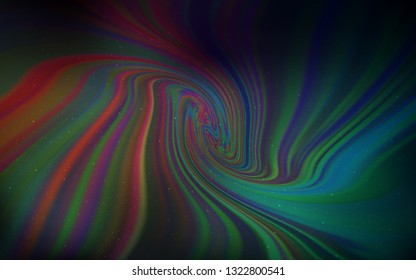 Dark Blue, Red vector layout with cosmic stars. Modern abstract illustration with Big Dipper stars. Template for cosmic backgrounds.