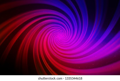 Dark Blue, Red vector layout with cosmic stars. Modern abstract illustration with Big Dipper stars. Pattern for futuristic ad, booklets.