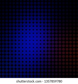 Dark Blue, Red vector layout with circles. Colorful illustration with gradient dots in nature style. Pattern for booklets, leaflets.
