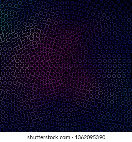 Dark Blue, Red vector layout with circles. Abstract decorative design in gradient style with bubbles. Design for posters, banners.