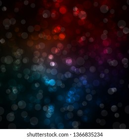 Dark Blue, Red vector layout with circles. Illustration with set of shining colorful abstract spheres. Pattern for websites, landing pages.
