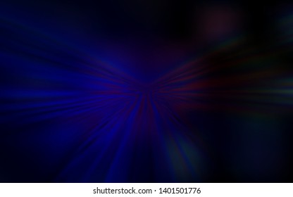 Dark Blue, Red vector layout with bent lines. Creative illustration in halftone style with gradient. A completely new design for your business.