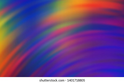 Dark Blue, Red vector layout with wry lines. Colorful geometric sample with gradient lines.  Elegant pattern for a brand book.