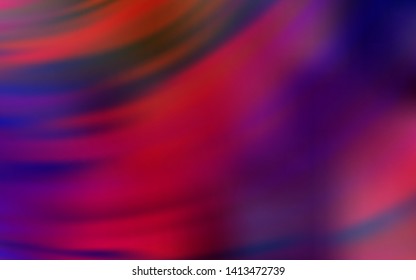 Dark Blue, Red vector layout with curved lines. Colorful illustration in simple style with gradient. Abstract design for your web site.