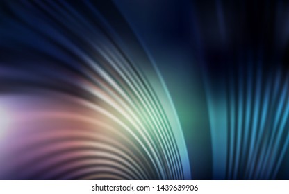 Dark Blue, Red vector layout with curved lines. Colorful illustration in simple style with gradient. Elegant pattern for a brand book.