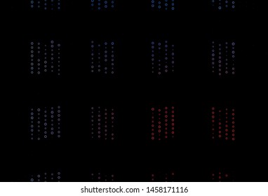 Dark Blue, Red vector layout with hexagonal shapes. Abstract illustration with colorful hexagons. Pattern can for your ad, booklets.