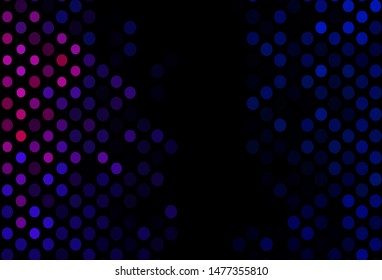 Dark Blue, Red vector layout with circle shapes. Blurred decorative design in abstract style with bubbles. Pattern for ads, leaflets.