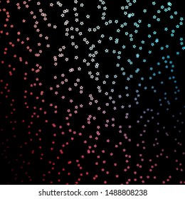 Dark Blue, Red vector layout with bright stars. Blur decorative design in simple style with stars. Design for your business promotion.