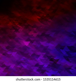 Dark Blue, Red vector layout with rectangles, triangles. Abstract gradient illustration with triangles, cubes. Template for landing pages.