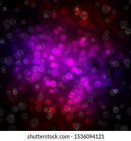 Dark Blue, Red vector layout with circles. Abstract illustration with colorful spots in nature style. Design for your commercials.
