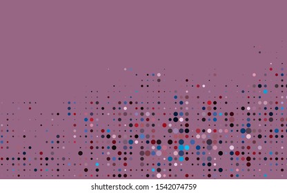 Dark Blue, Red vector layout with circle shapes. Modern abstract illustration with colorful water drops. Pattern for ads, booklets.