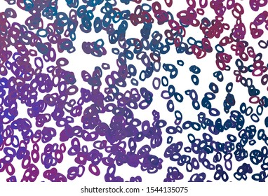 Dark Blue, Red vector layout with circle shapes. Abstract illustration with colored bubbles in nature style. Pattern of water, rain drops.