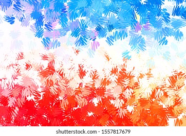 Dark Blue, Red vector layout with flat lines. Colorful shining illustration with lines on abstract template. Smart design for your business advert.