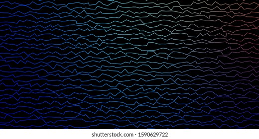 Dark Blue, Red vector layout with curves. Gradient illustration in simple style with bows. Design for your business promotion.