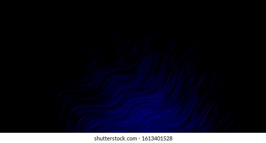 Dark Blue, Red vector layout with wry lines. Abstract gradient illustration with wry lines. Best design for your posters, banners.