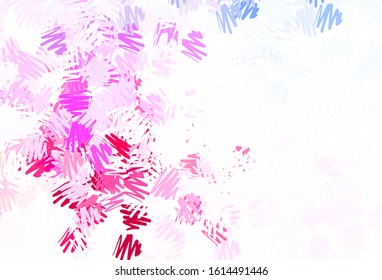 Dark Blue, Red vector layout with flat lines. Colorful shining illustration with lines on abstract template. Pattern for ads, posters, banners.